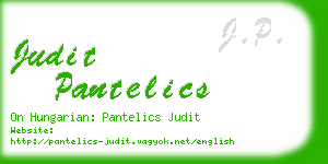 judit pantelics business card